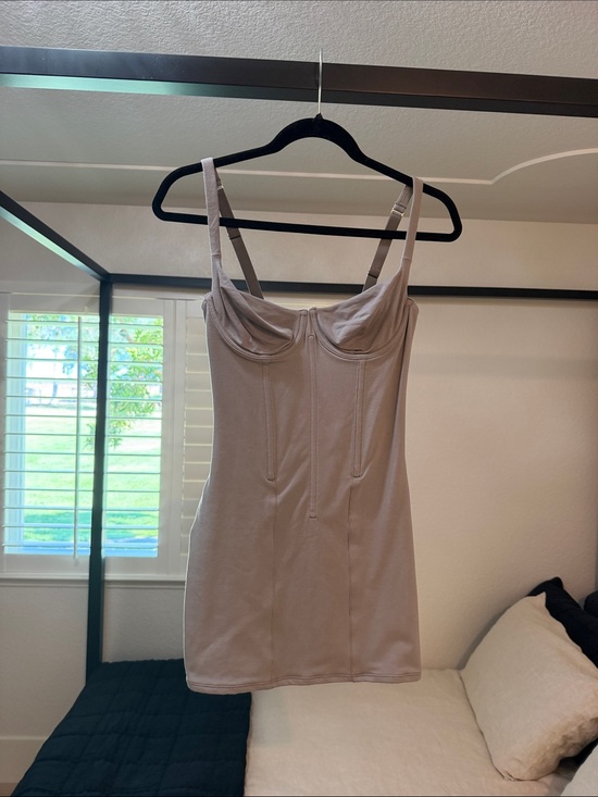 SKIMS Dresses & Skirts - Skims Classic Supportive Slip Dress in Taupe